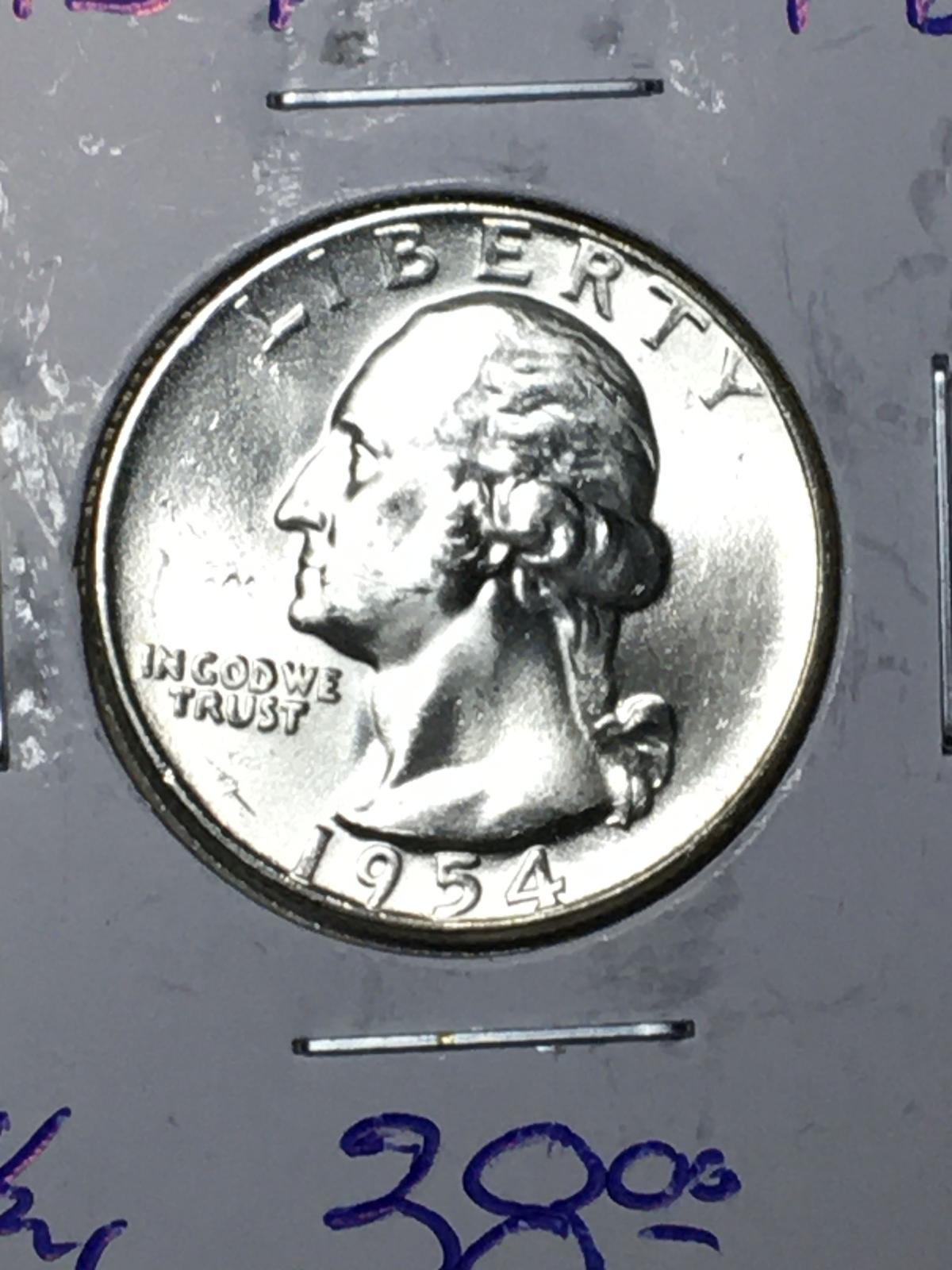 1954 P Washington Quarter