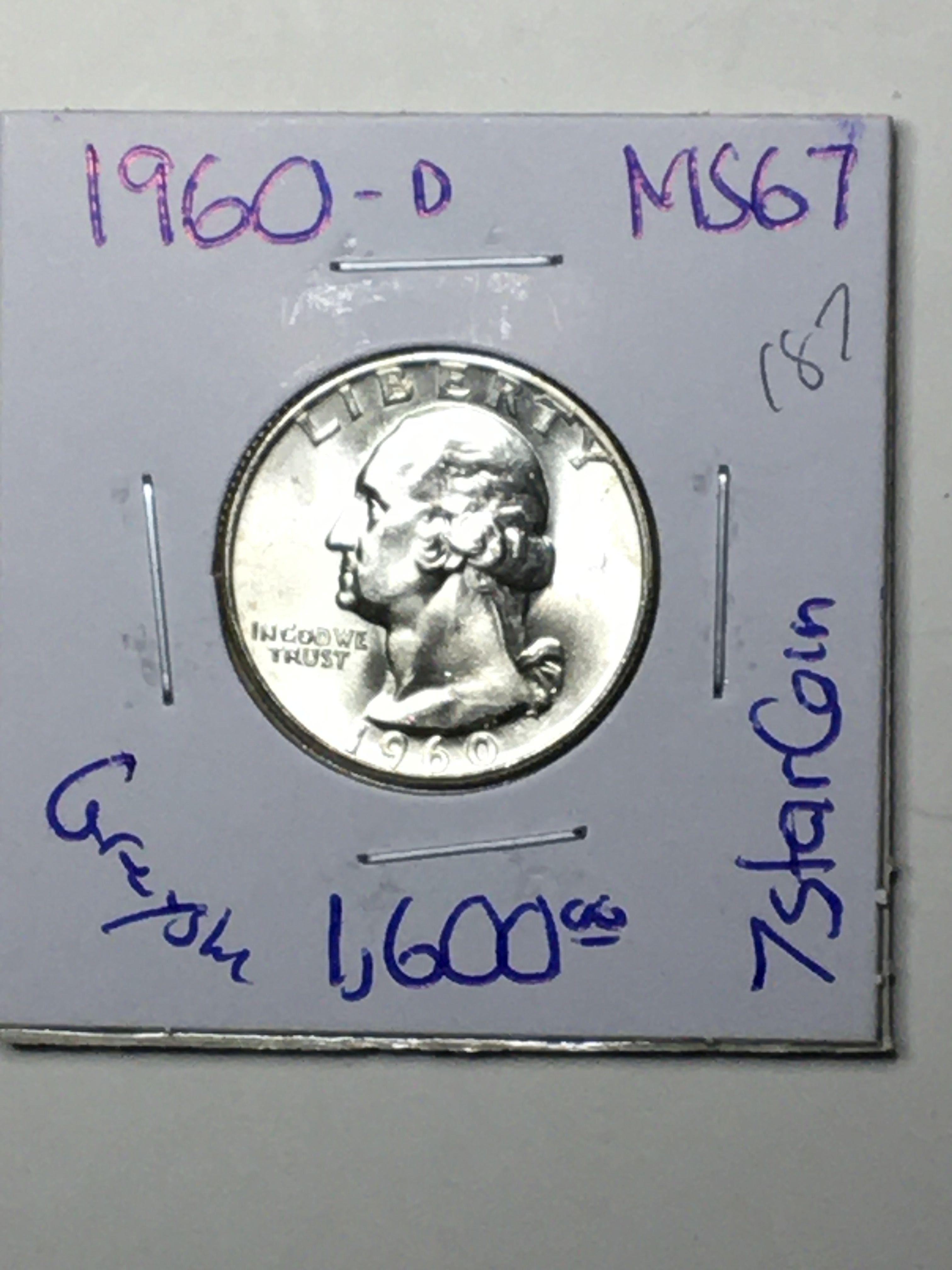 1960 D Washington Quarter