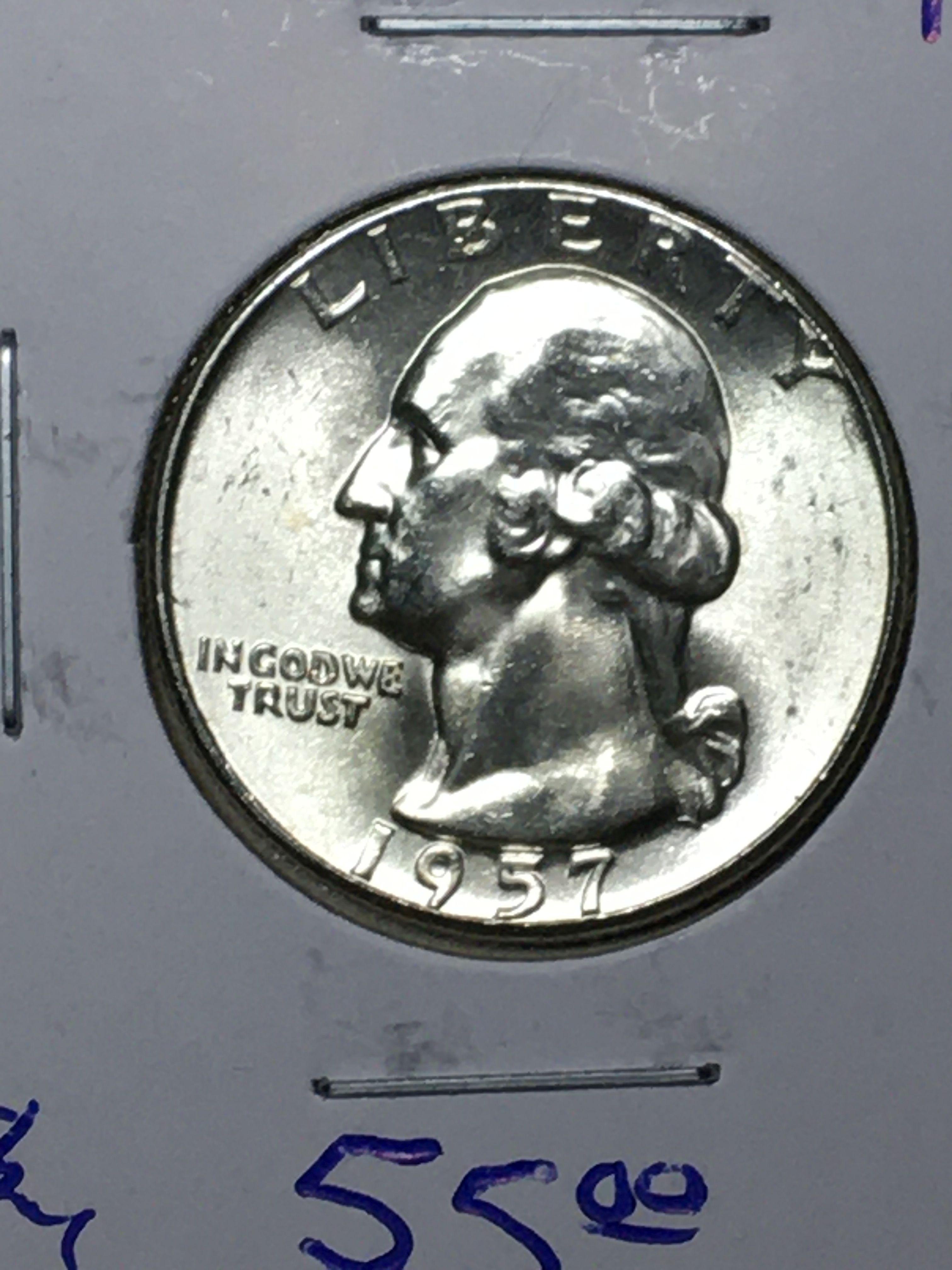 1957 P Washington Quarter