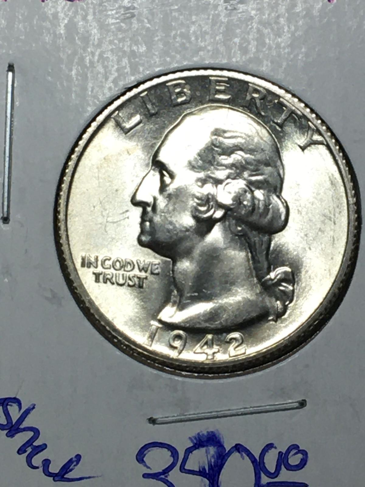 1942 S Washington Quarter