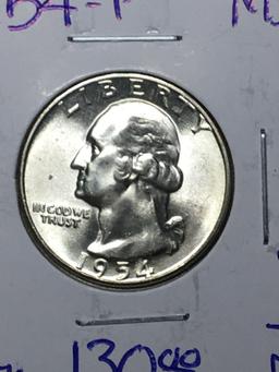 1954 P Washington Quarter