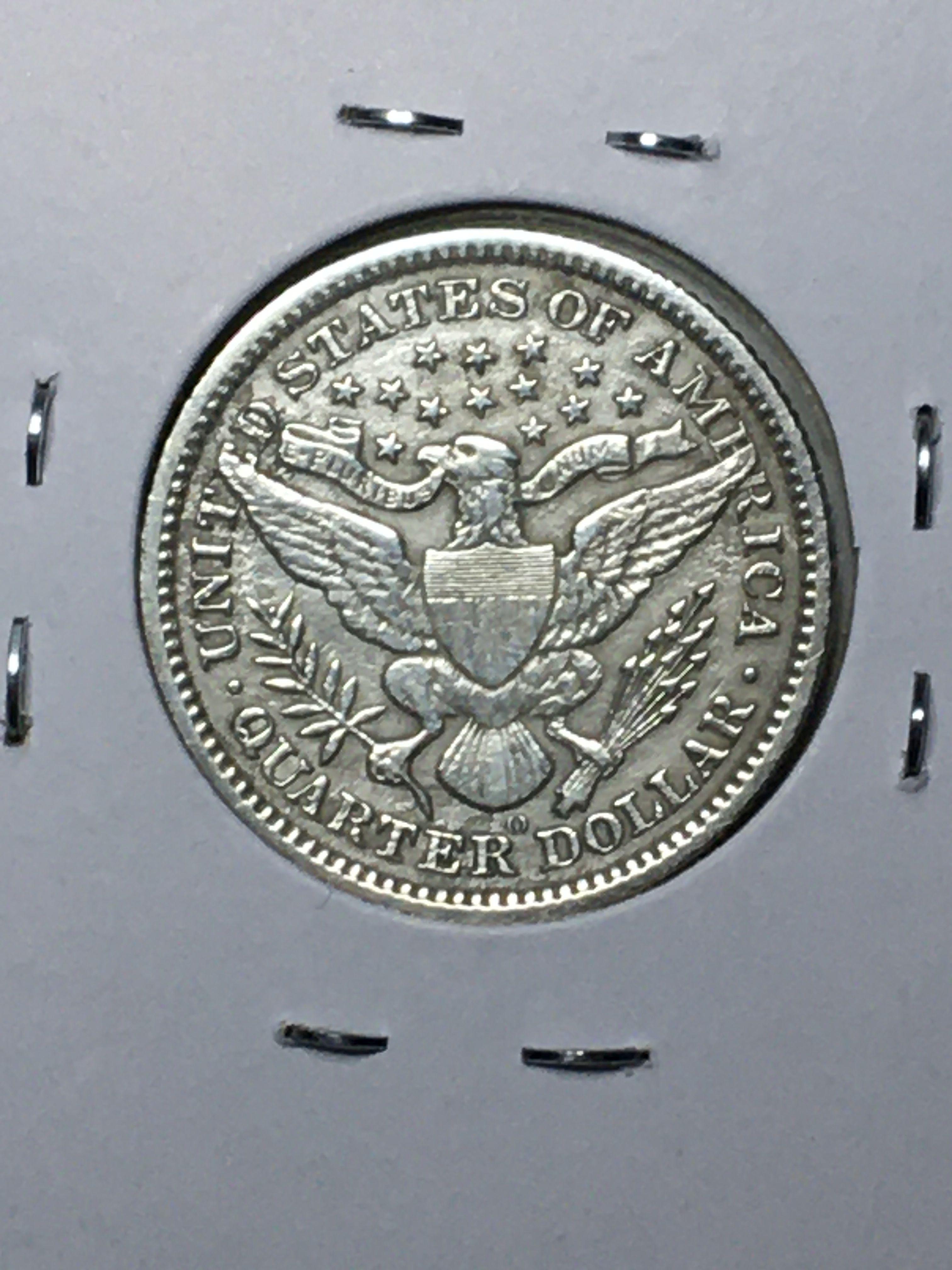 1896 O Barber Quarter