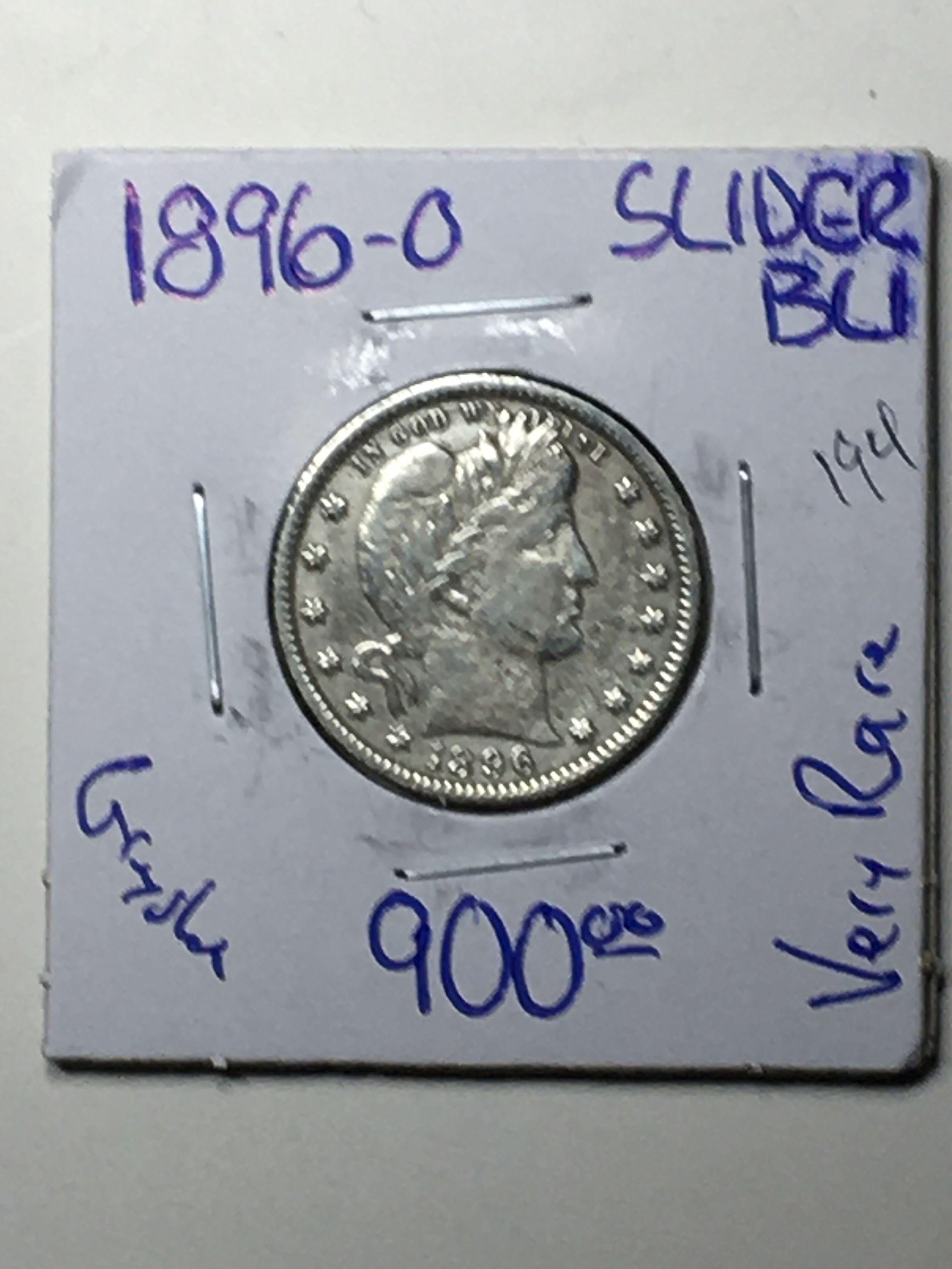 1896 O Barber Quarter