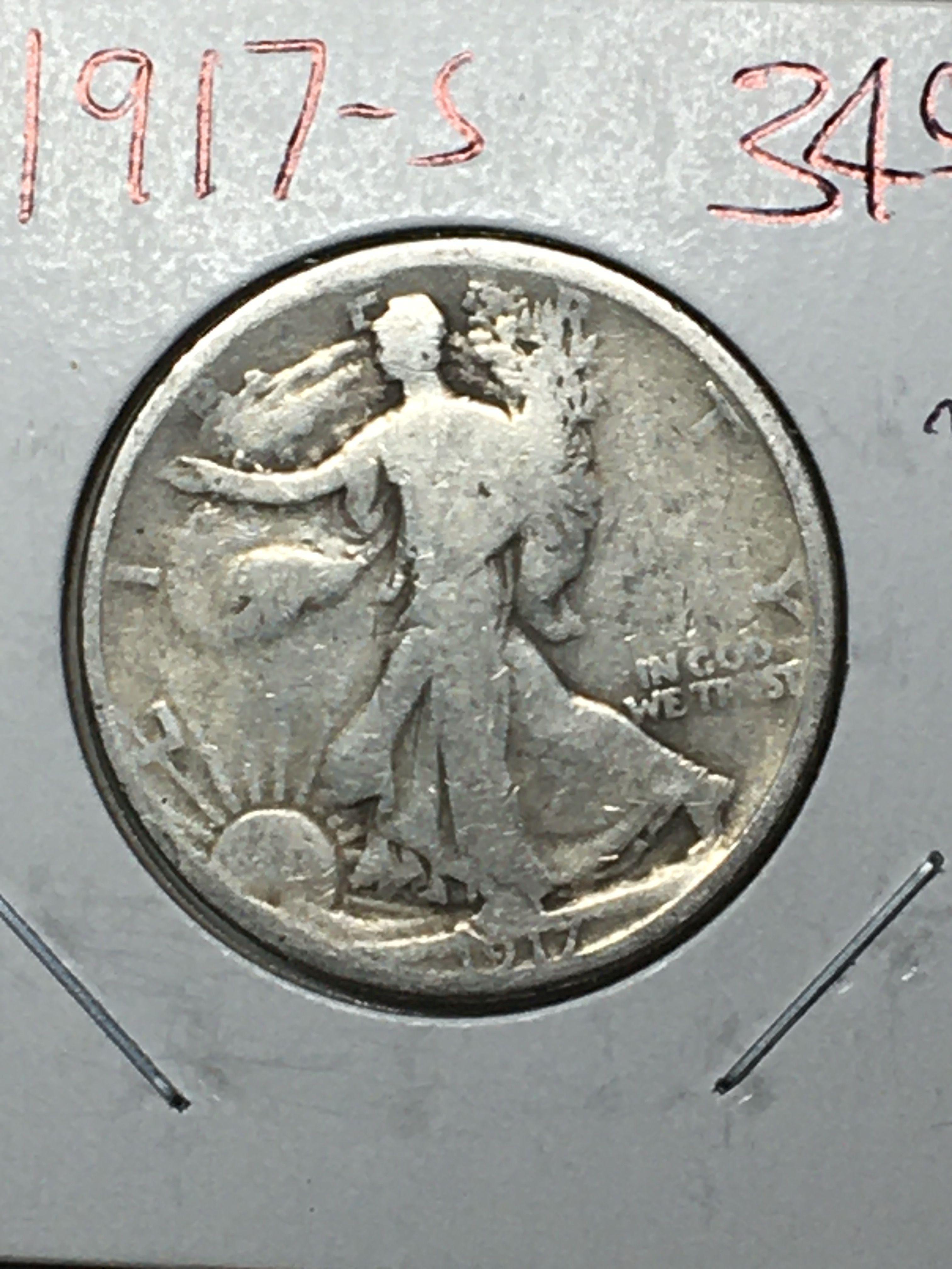 1917 S Walking Liberty Half Dollar