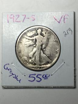 1927 S Walking Liberty Half Dollar