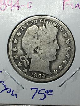 1894 O Barber Half Dollar