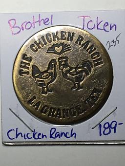 The Chicken Ranch Brothel Token