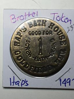 Haps Bath House Brothel Token