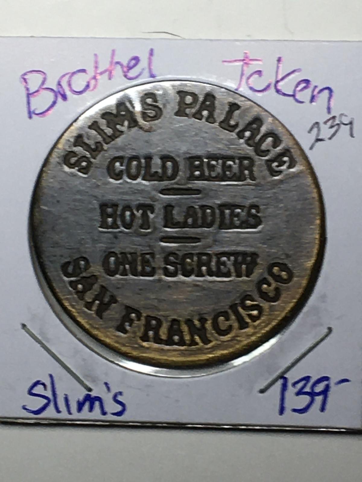 Slims Palace Brothel Token