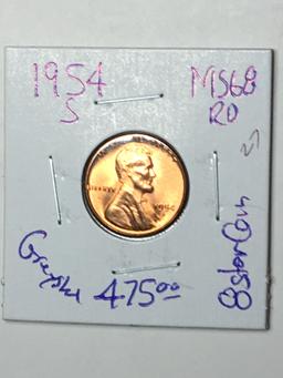 1954 S Lincoln Wheat Cent