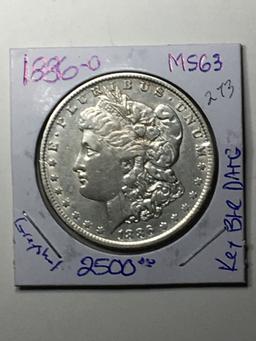 1886 O Morgan Dollar