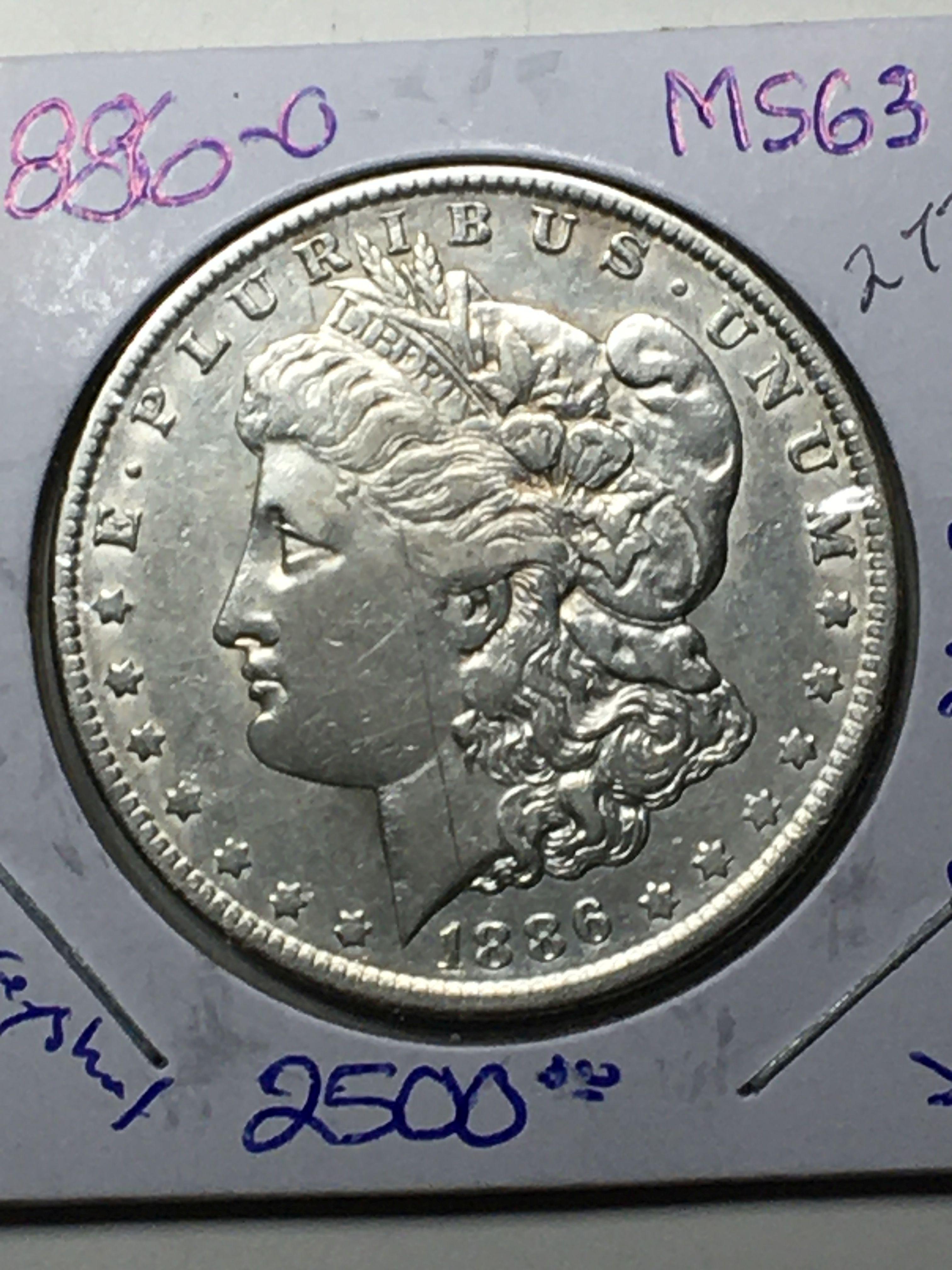 1886 O Morgan Dollar