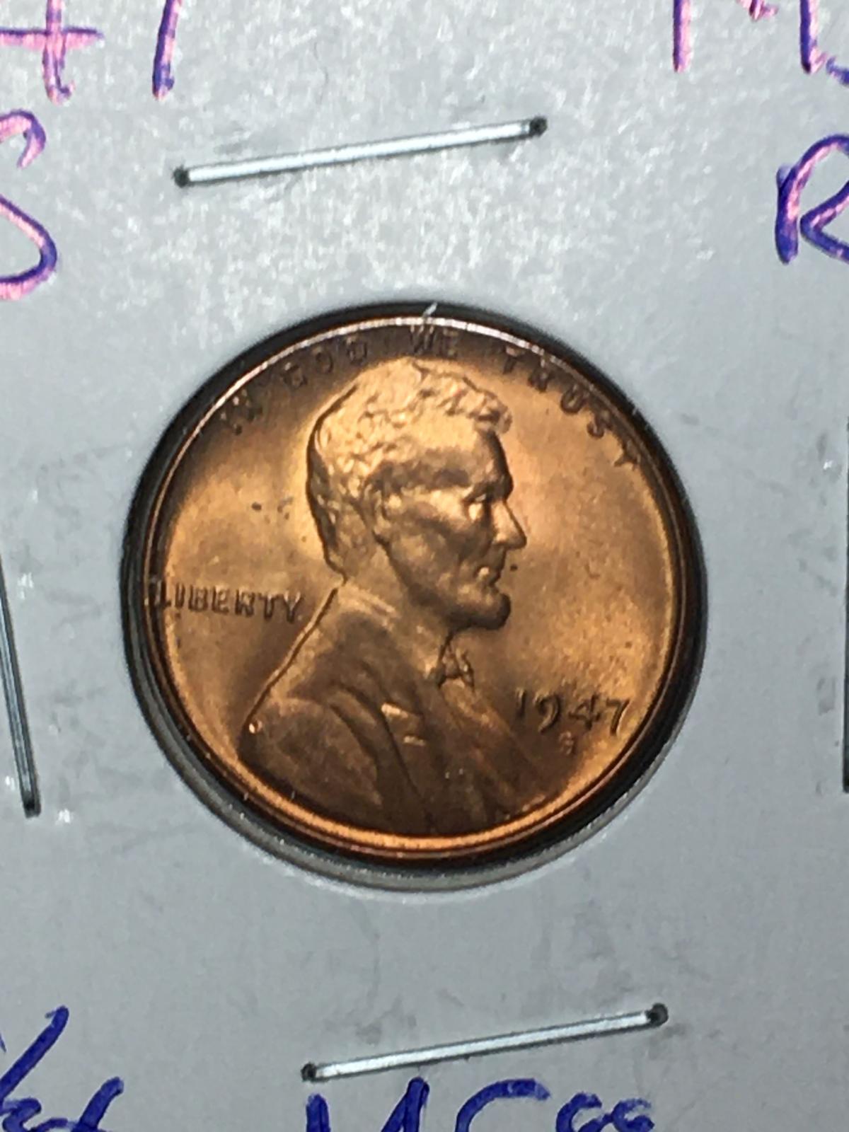 1947 S Lincoln Wheat Cent