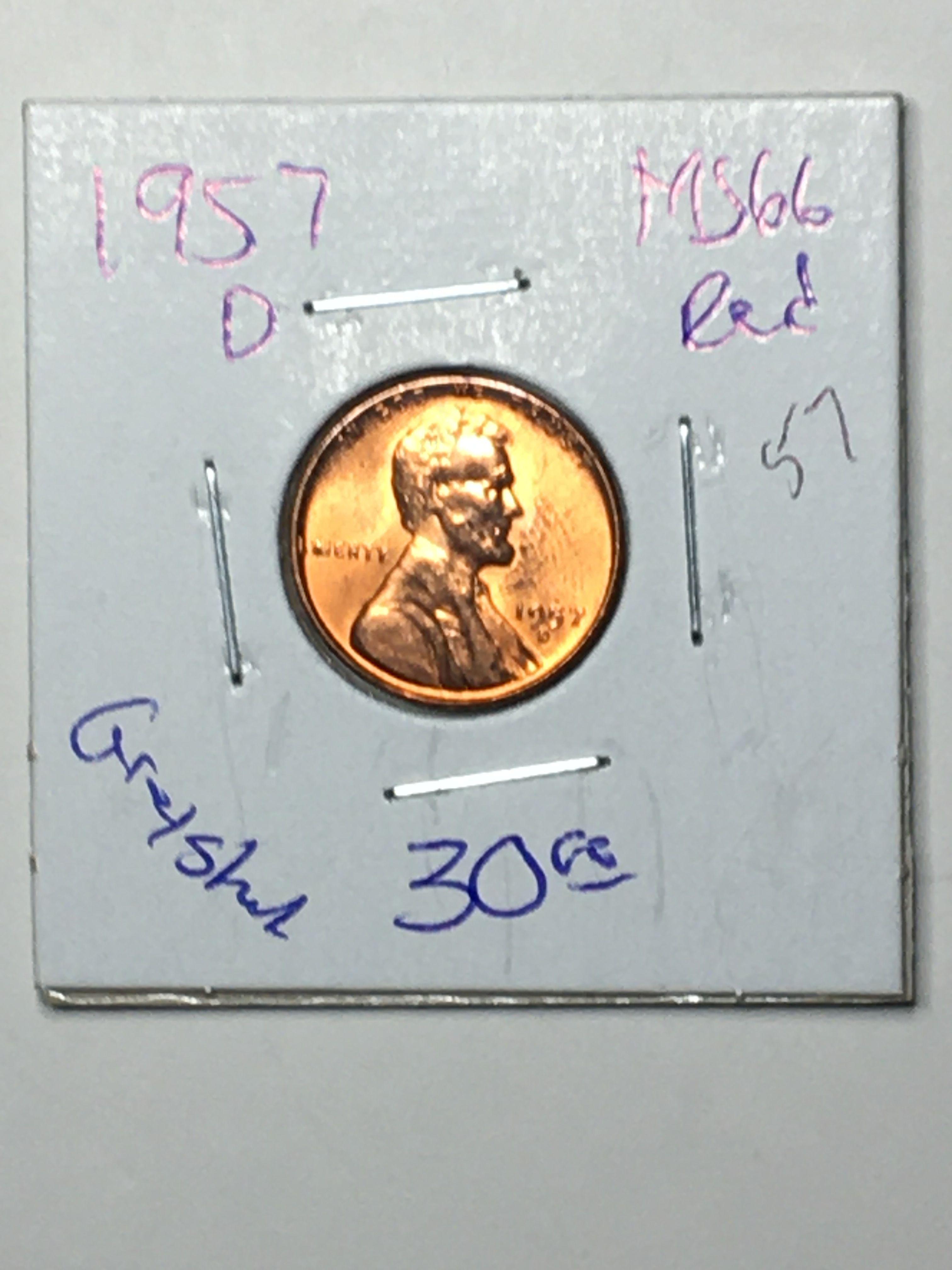 1957 D Wheat Cent