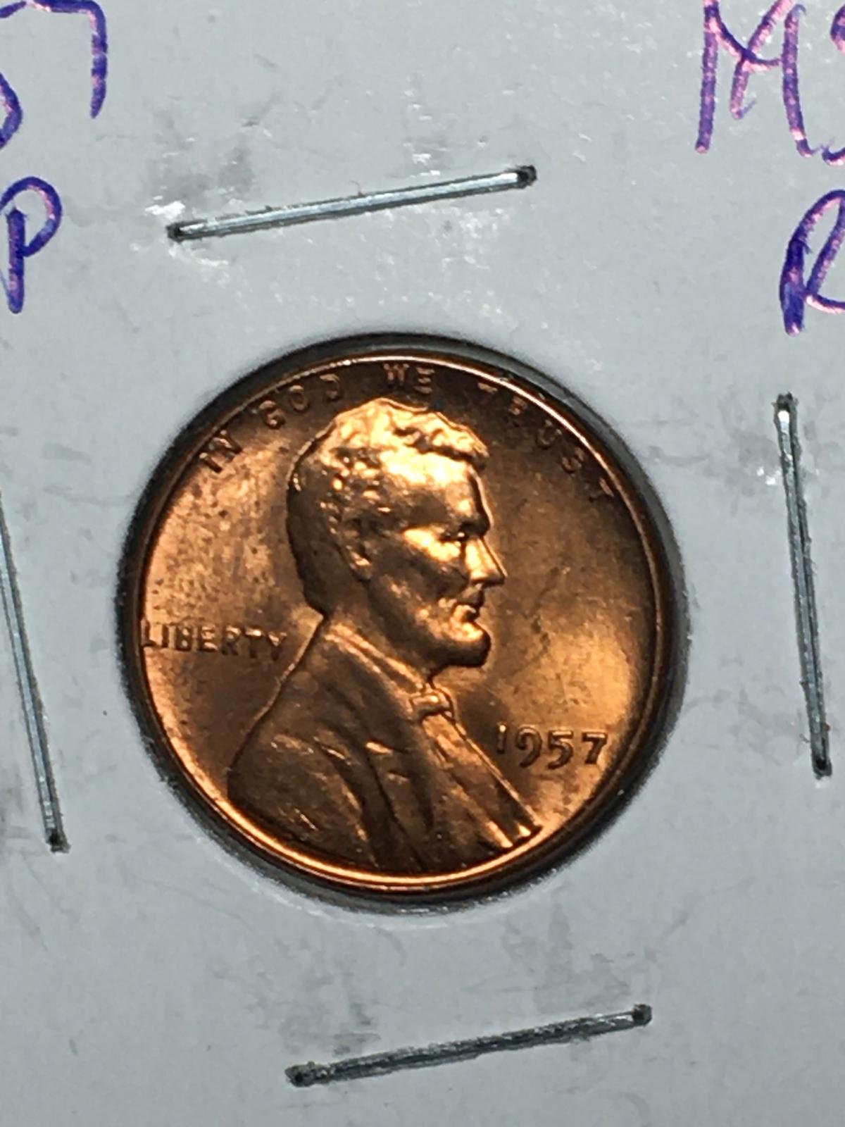 1957 P Wheat Cent