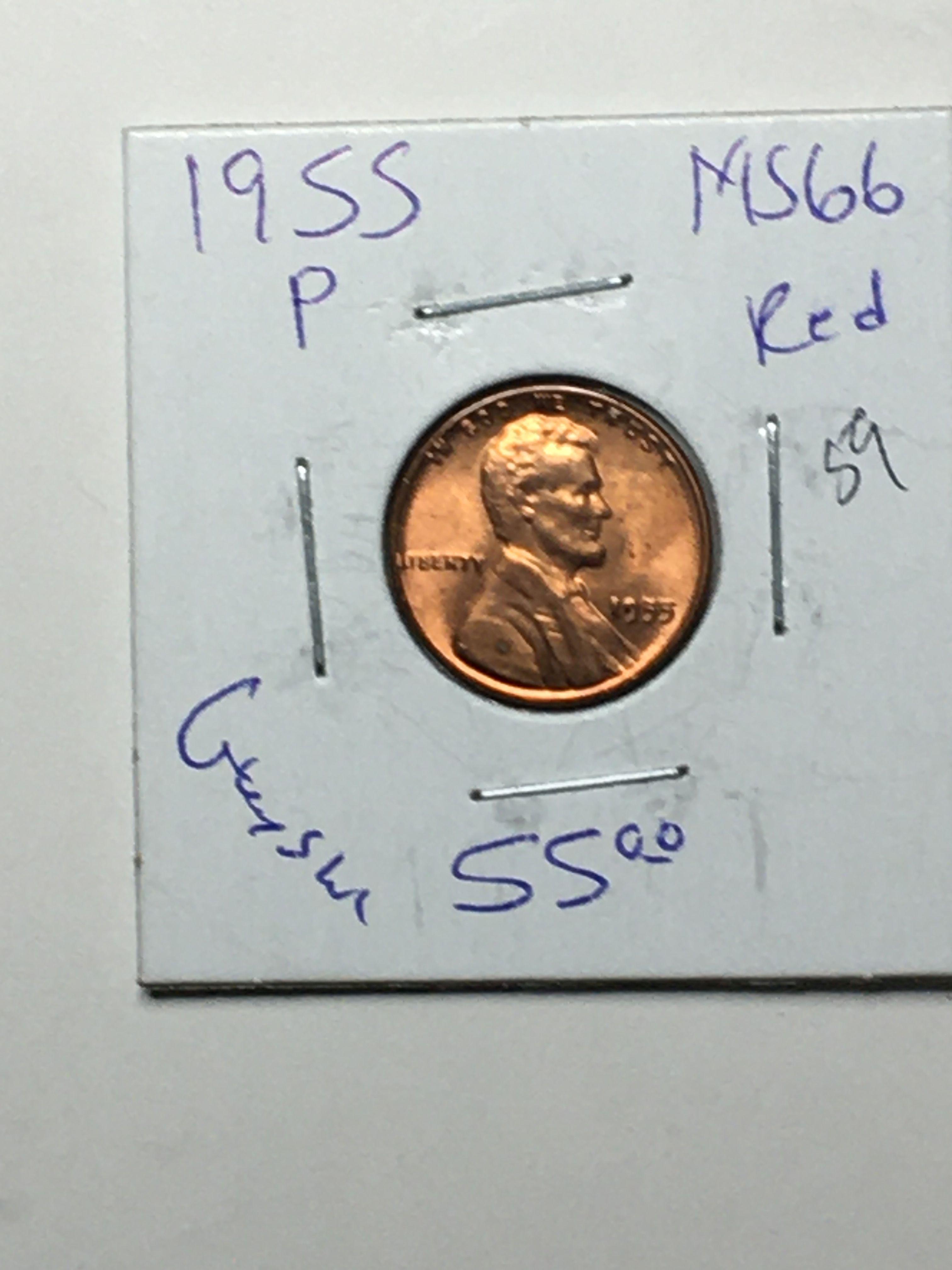 1955 P Wheat Cent