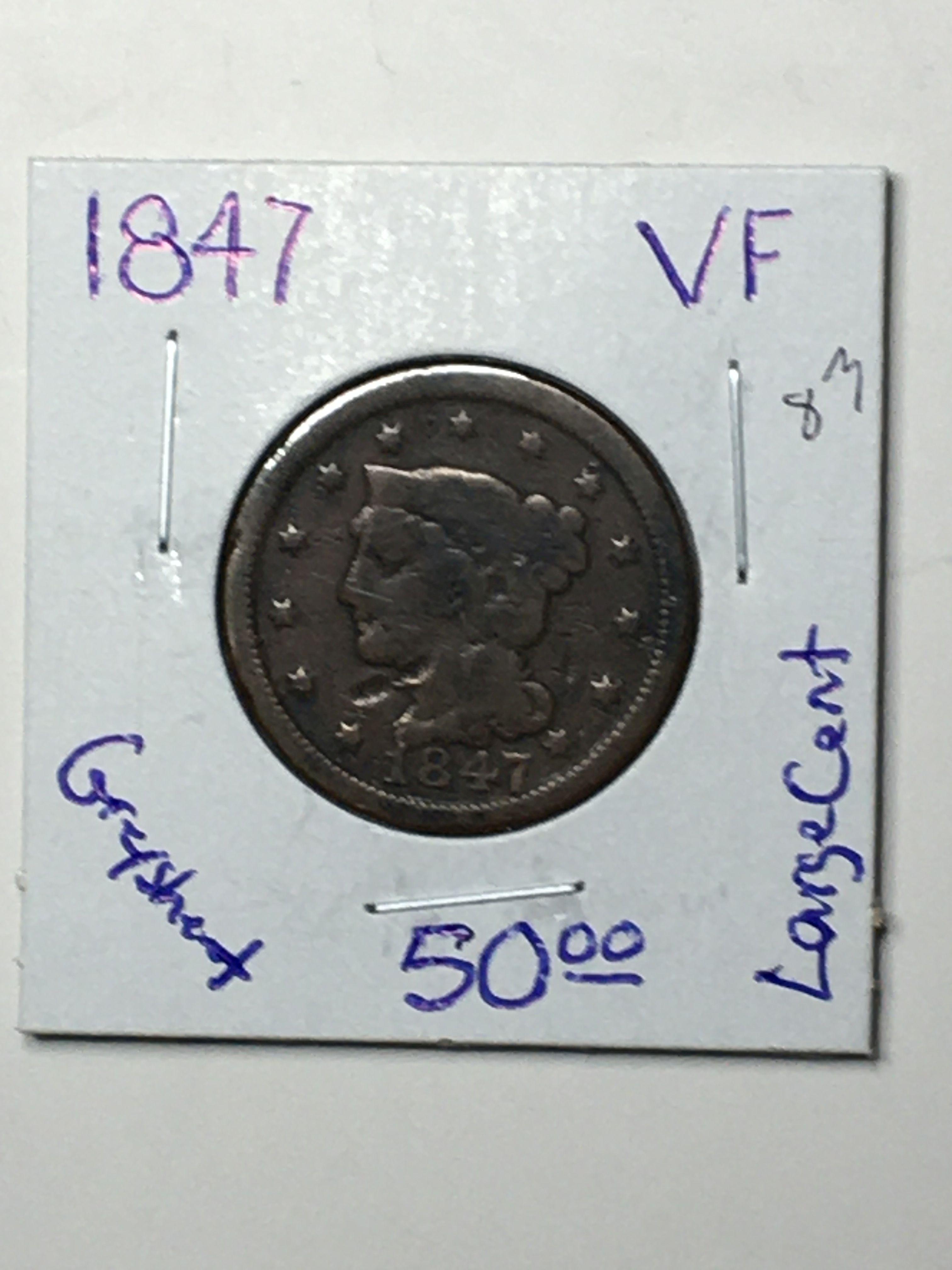 1847 Large Cent