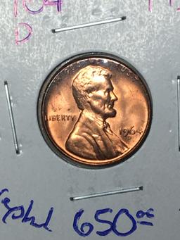 1964 D Lincoln Memorial Cent