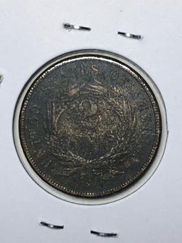 1866 2 Cent Copper