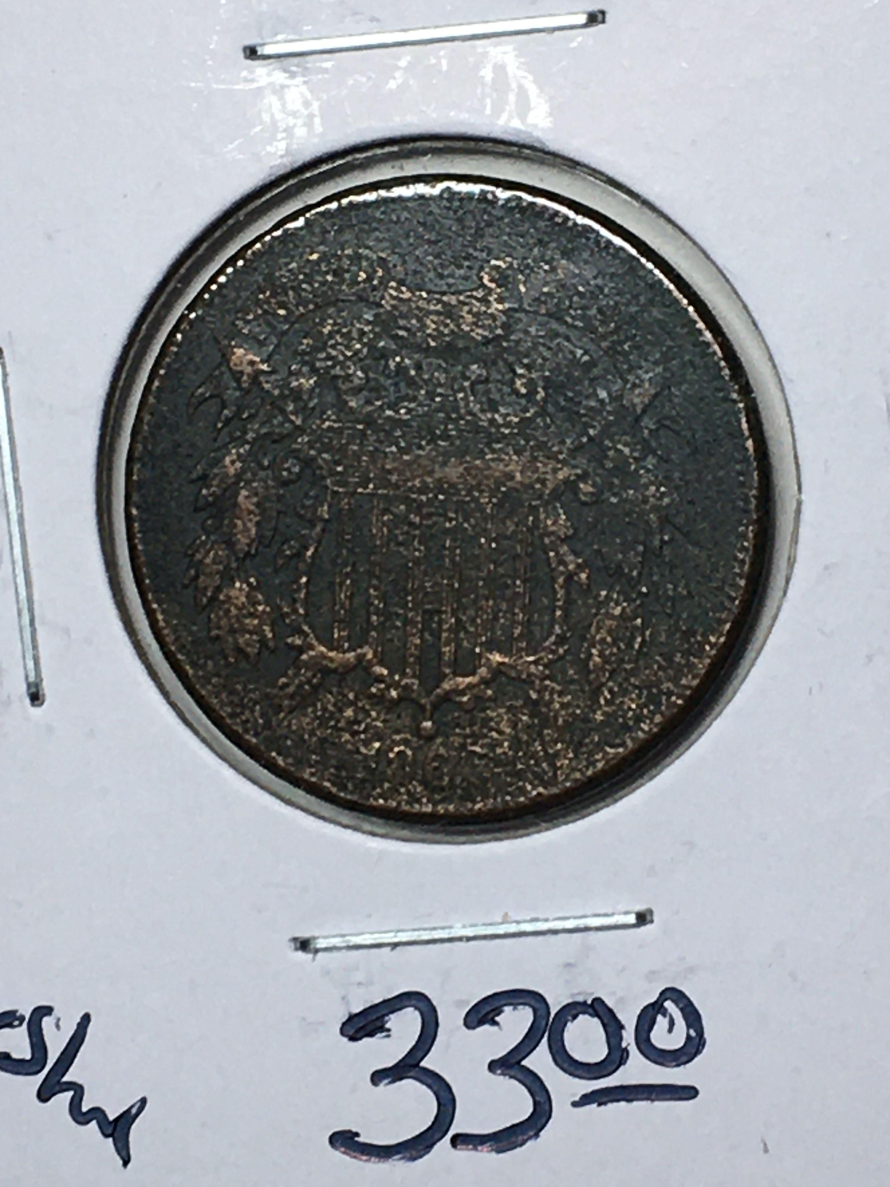 1866 2 Cent Copper