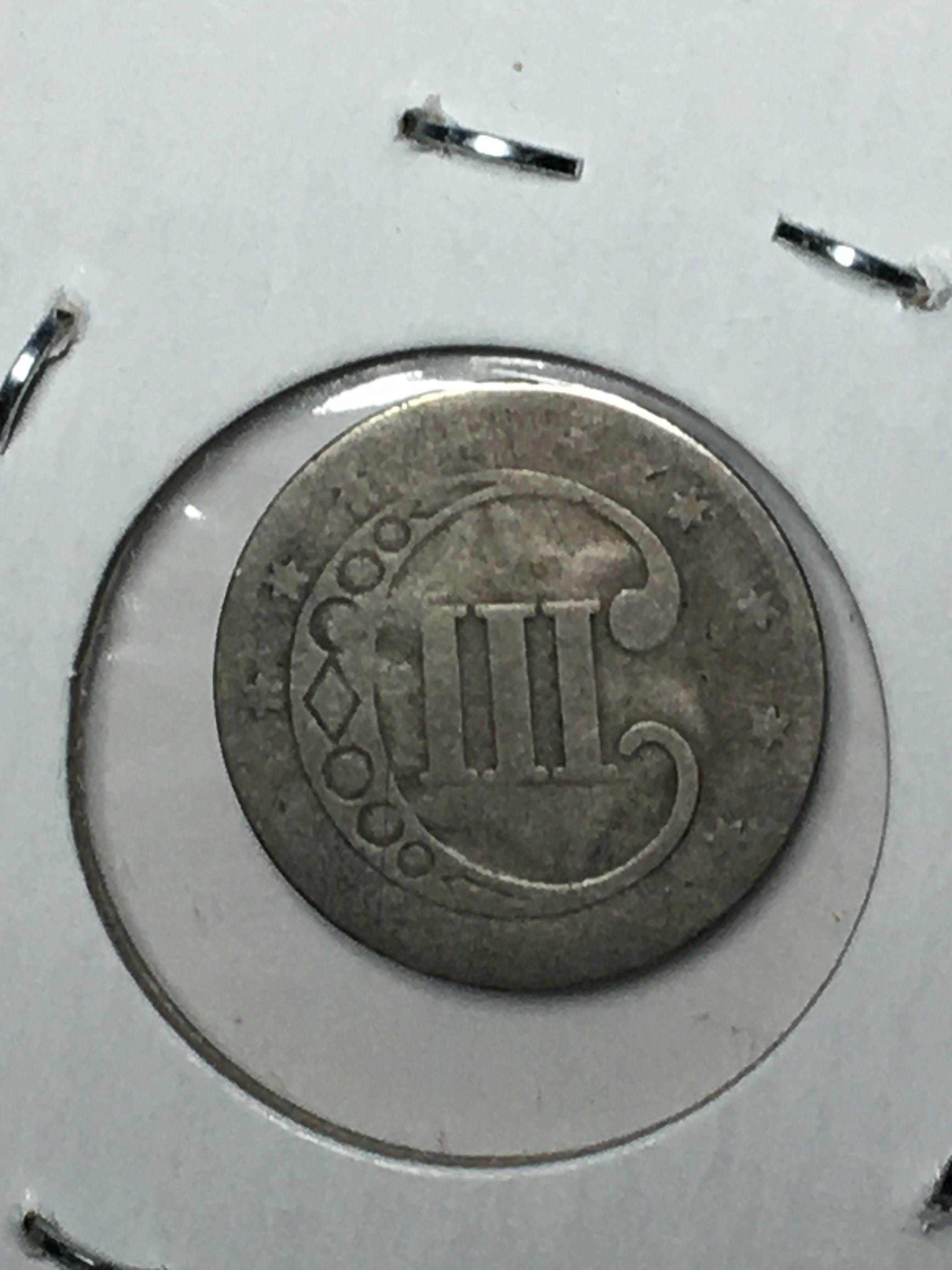 1853 3 Cent Silver