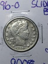 1896 O Barber Quarter