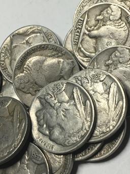 (20) 1936 S Buffalo Nickels