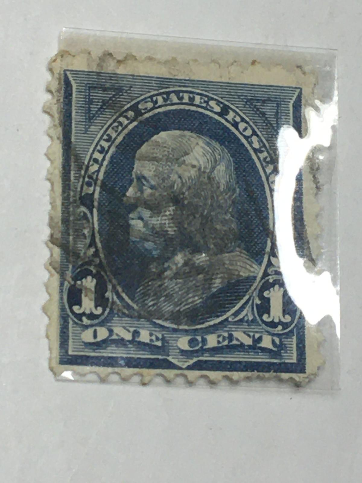 #247 1 Cent U S Stamp 1891-1900