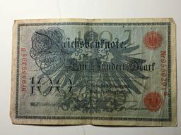 1908 German 100 Mark Banknote