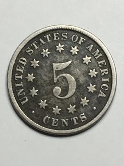 1883/2 Shield Nickel Rare Date 