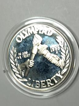 1988 1oz Silver Olympic Proof Dollar