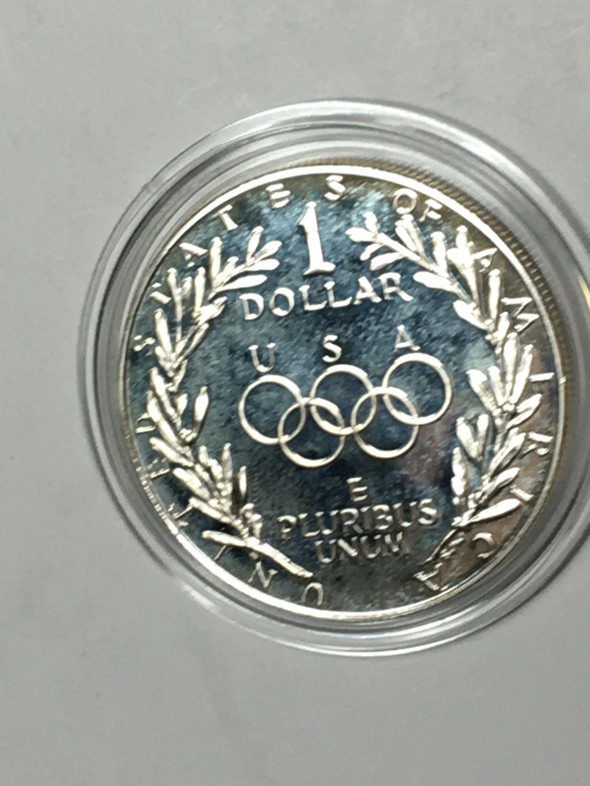 1988 1oz Silver Olympic Proof Dollar