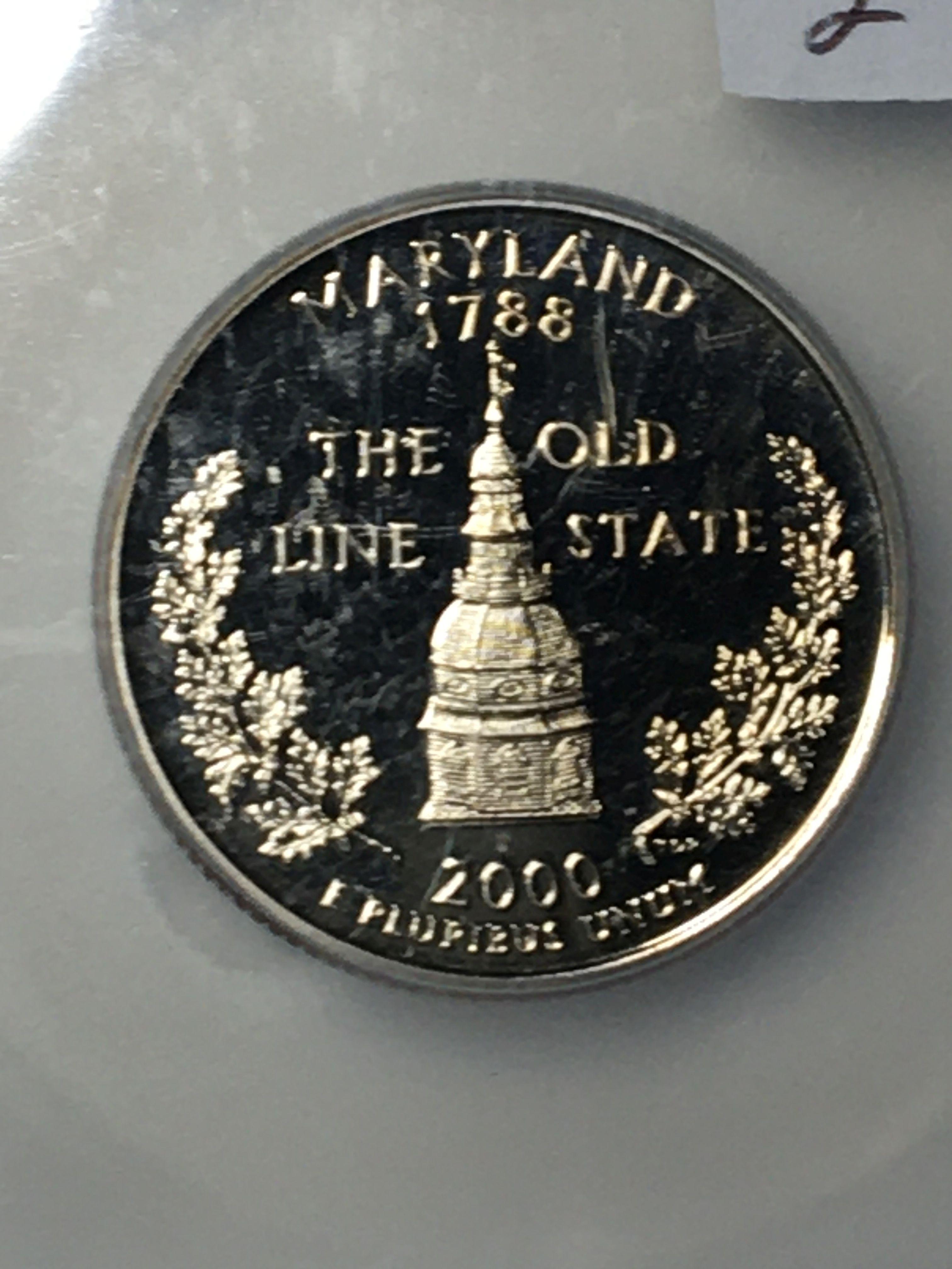 2000 S Statehood Quarter  Maryland