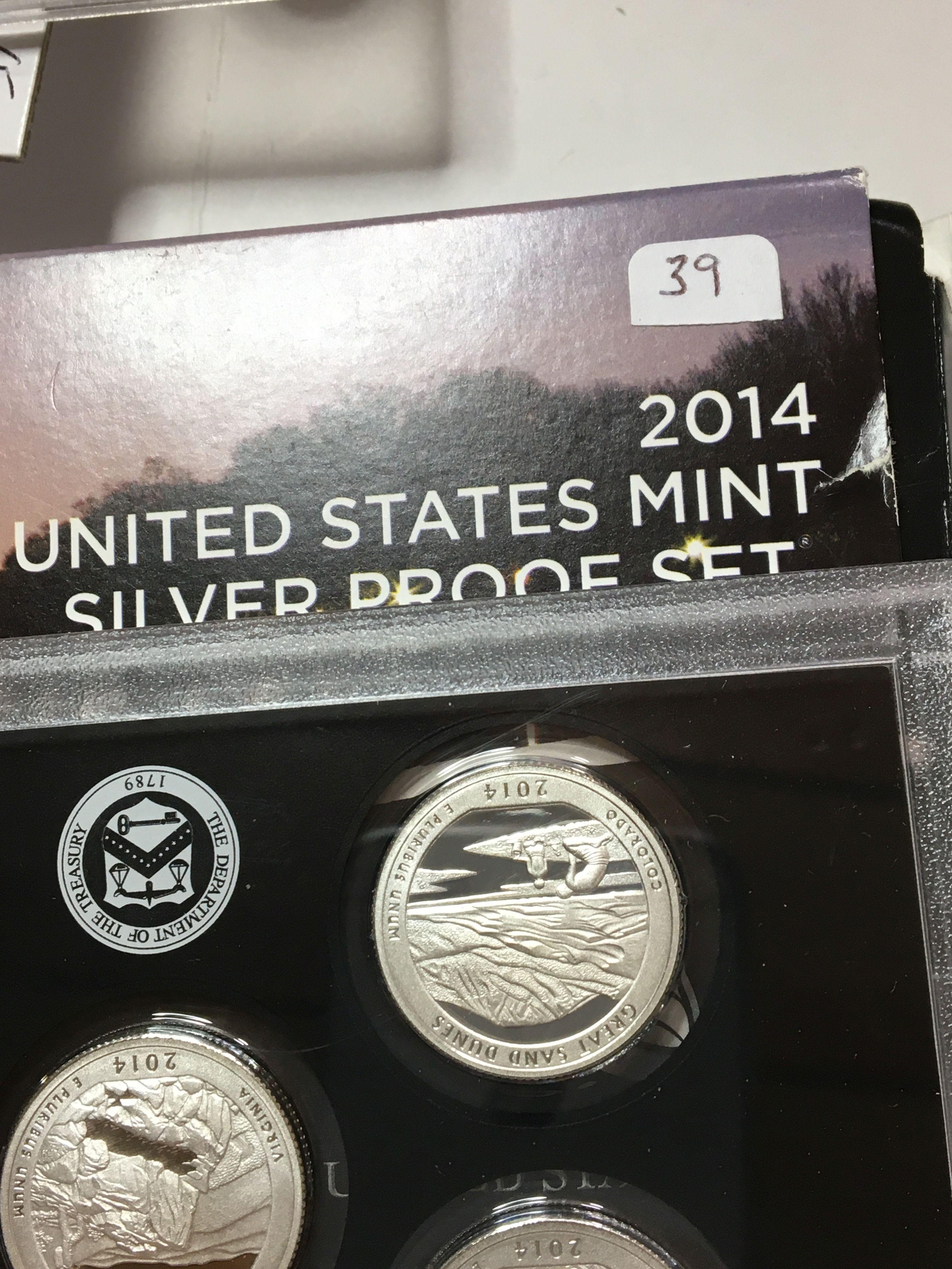 2014 U S Mint Silver Proof Set