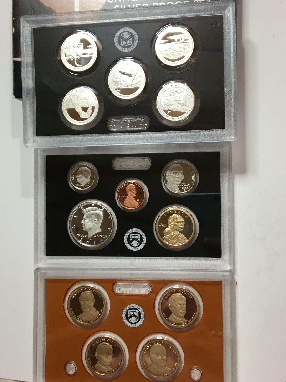 2014 U S Mint Silver Proof Set