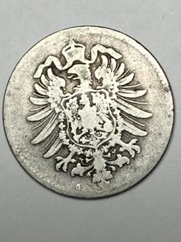 German 1 Mark 1875G Silver