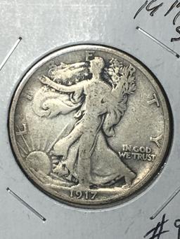 1917 S Walking Liberty Half Dollar