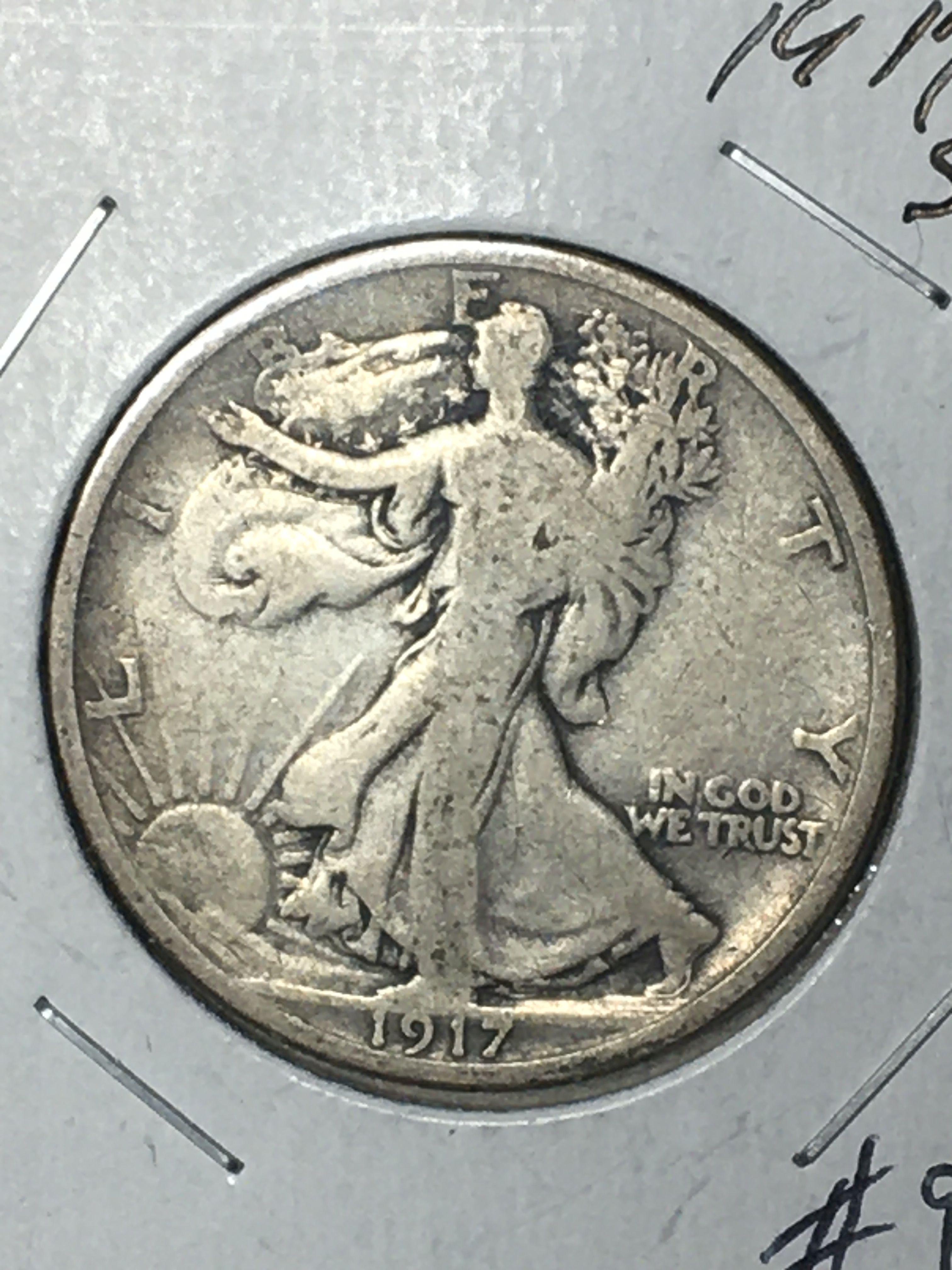 1917 S Walking Liberty Half Dollar