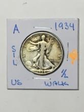 1934 P Walking Liberty Half Dollar