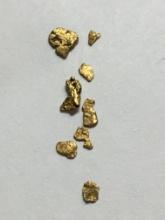 Gold Nuggets Alaskan Yellow Top End 20 Kt+ .118 Grams