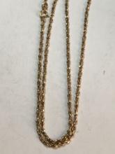 Antique 12 Kt Gf Gold Chain Nice Heavy Piece 7.7 Grams