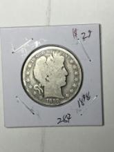 Barber Half Dollar 1898