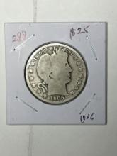 Barber Half Dollar 1906