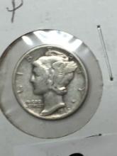 1942 P Silver Mercury Dime 