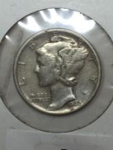 1942 S Silver Mercury Dime