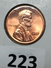 1988 D Lincoln Memorial Cent Coin 