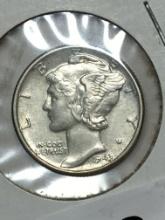 1943 P Silver Mercury Dime 