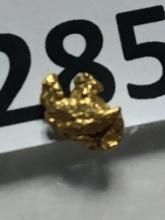 .343 Grams #6 Mesh Alaskan Natural Placer Gold Nugget  