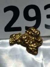 .314 Grams #6 Mesh Alaskan Natural Placer Gold Nugget 