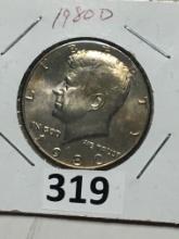 1980 D Kennedy Half Dollar